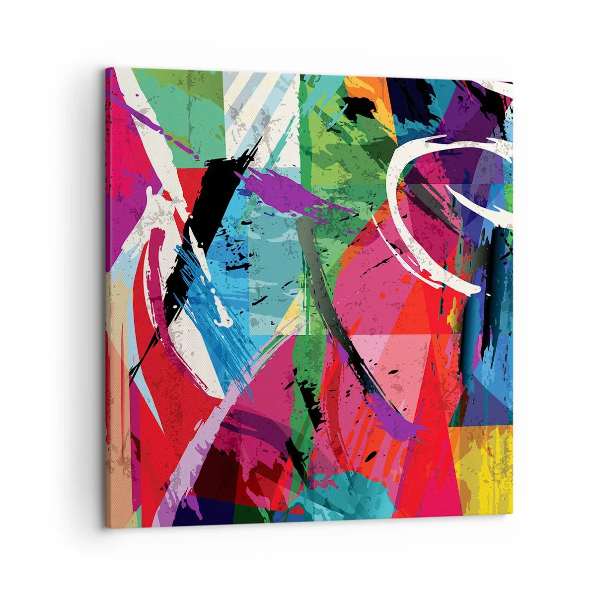 Schilderen op canvas - Snel, levendig en opzwepend - 50x50 cm