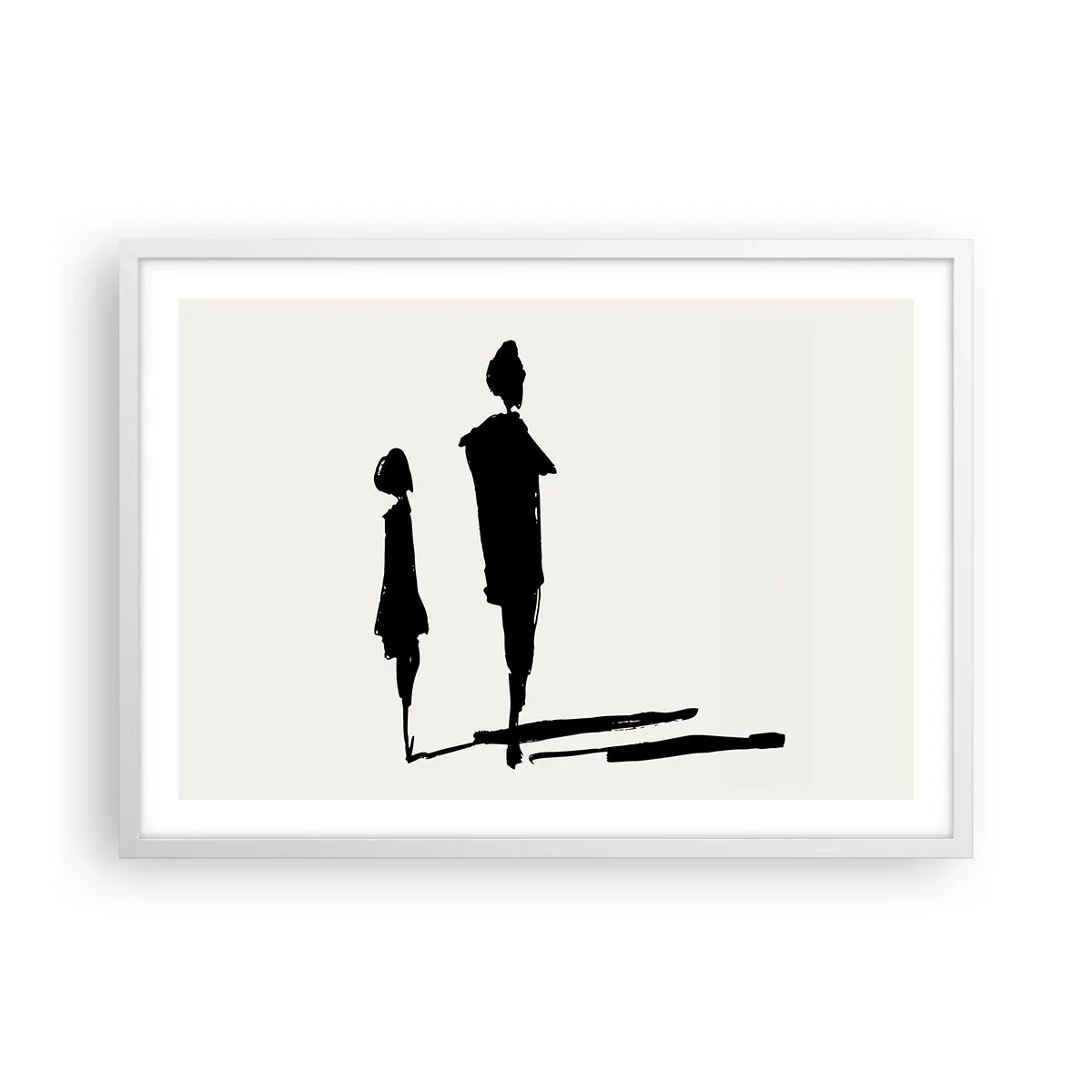 Poster in een witte lijst - Zeker samen? - 70x50 cm