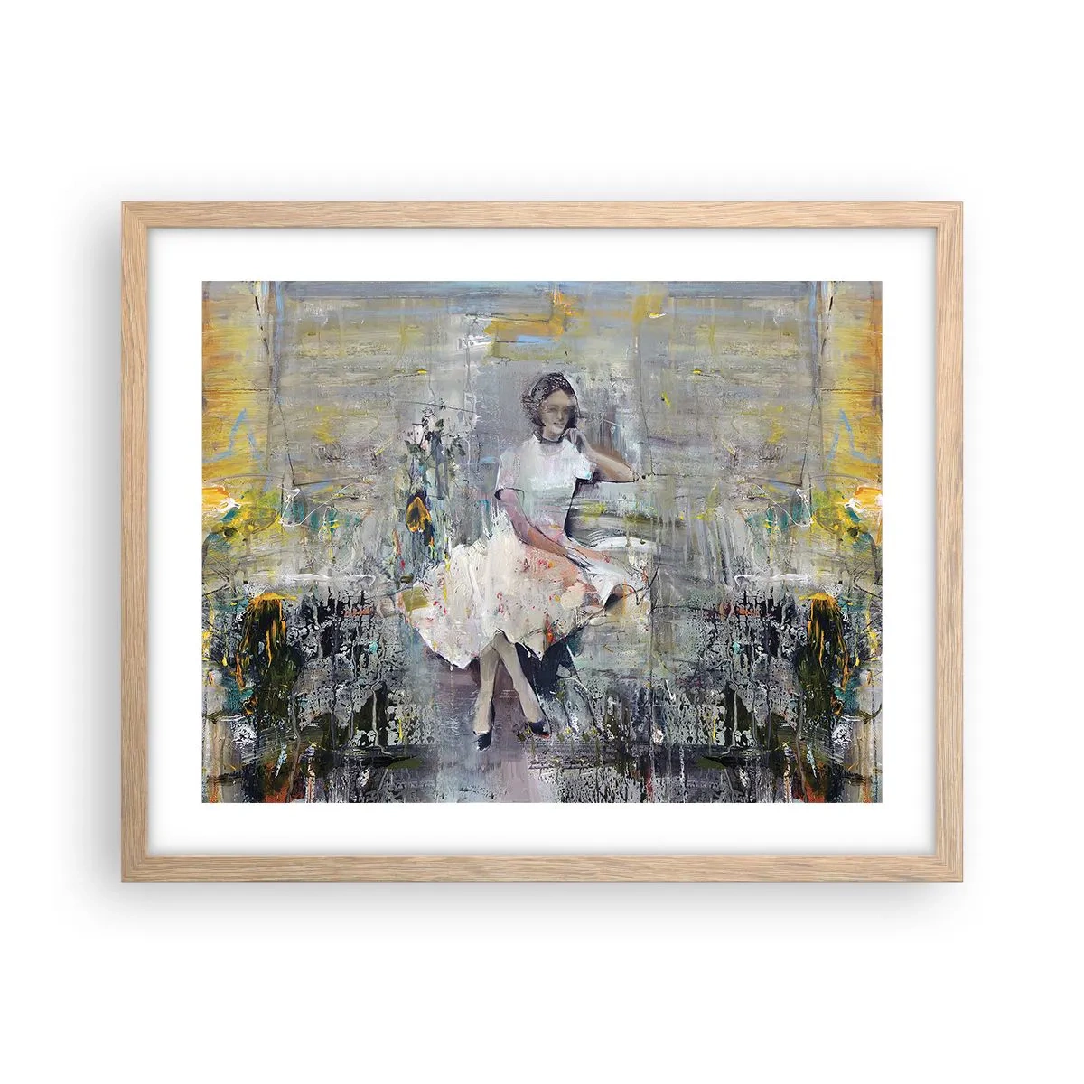 Een poster in een licht eiken lijst - Klassiek en modern - 50x40 cm