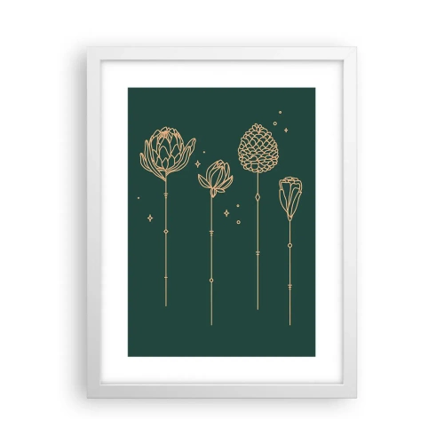 Poster in een witte lijst - Kruidenfamiie / Familie Ziółkowsi ?? - 30x40 cm