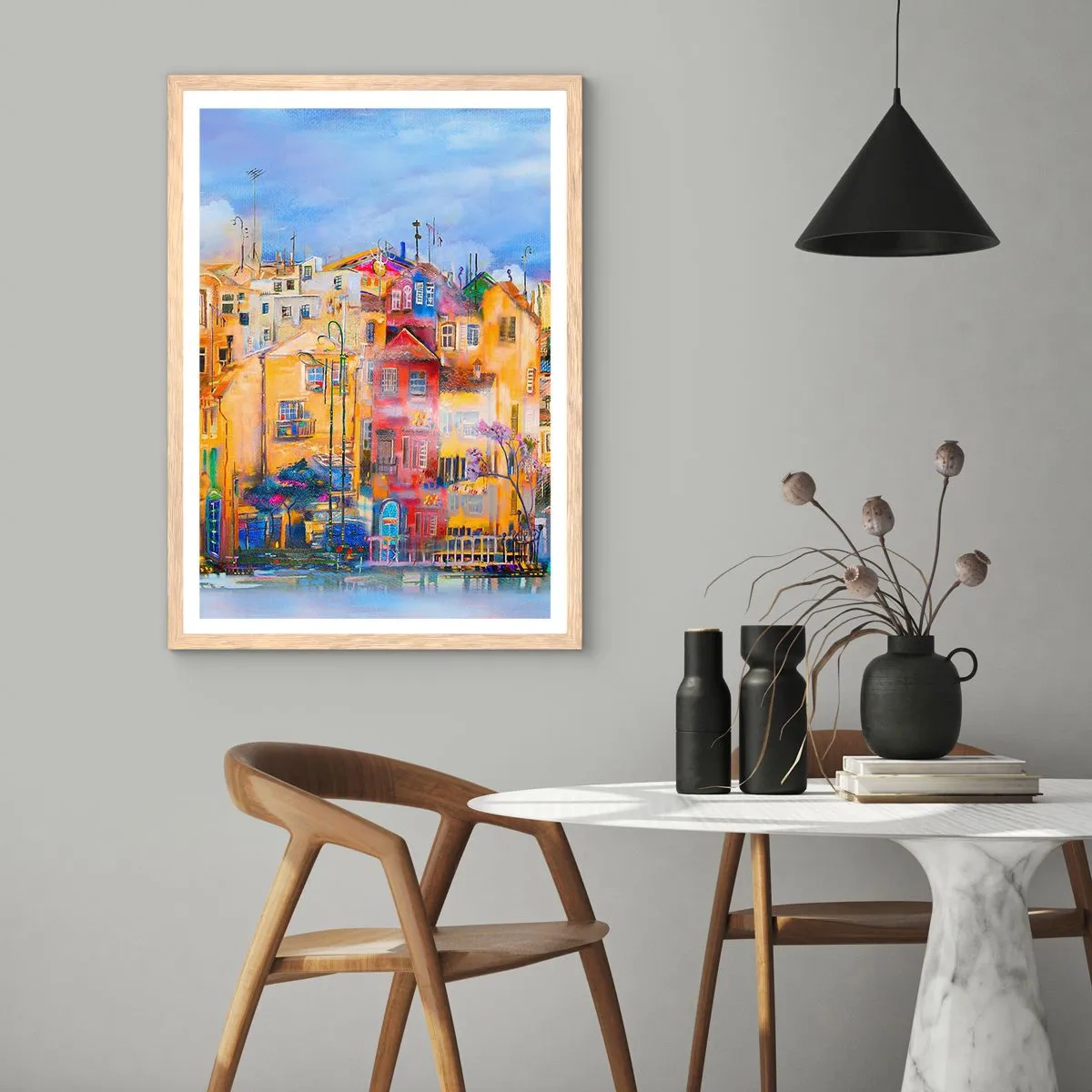 Een poster in een licht eiken lijst - Wij zijn samen - 40x50 cm