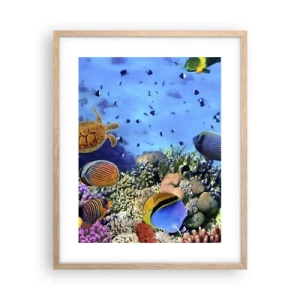 Een poster in een licht eiken lijst - En wat weten we over het leven... - 40x50 cm