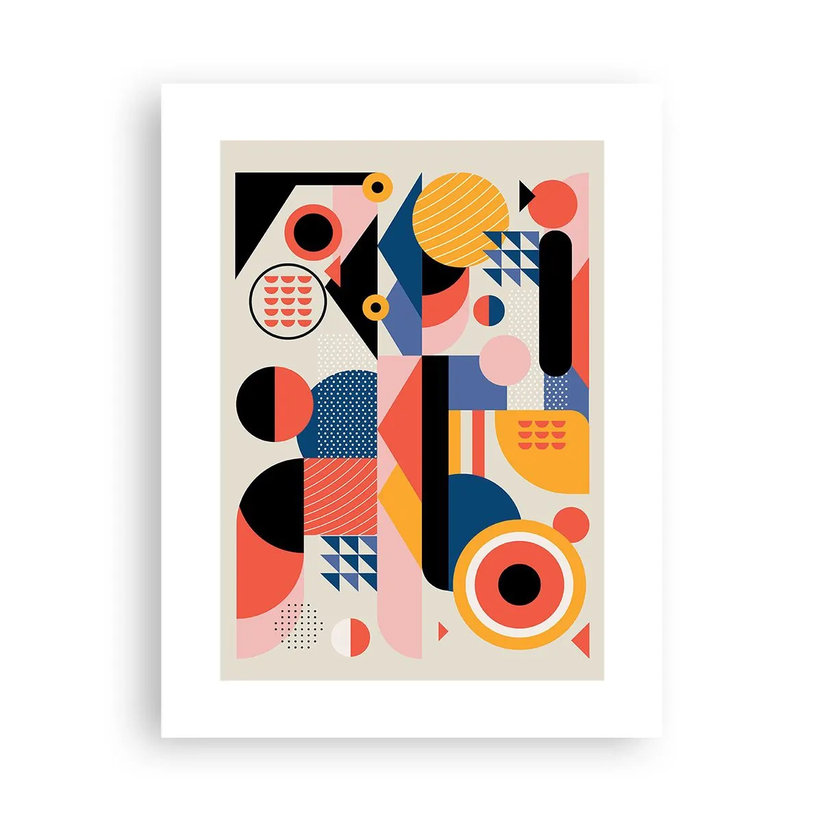 Poster - Compositie: speel rond - 30x40 cm