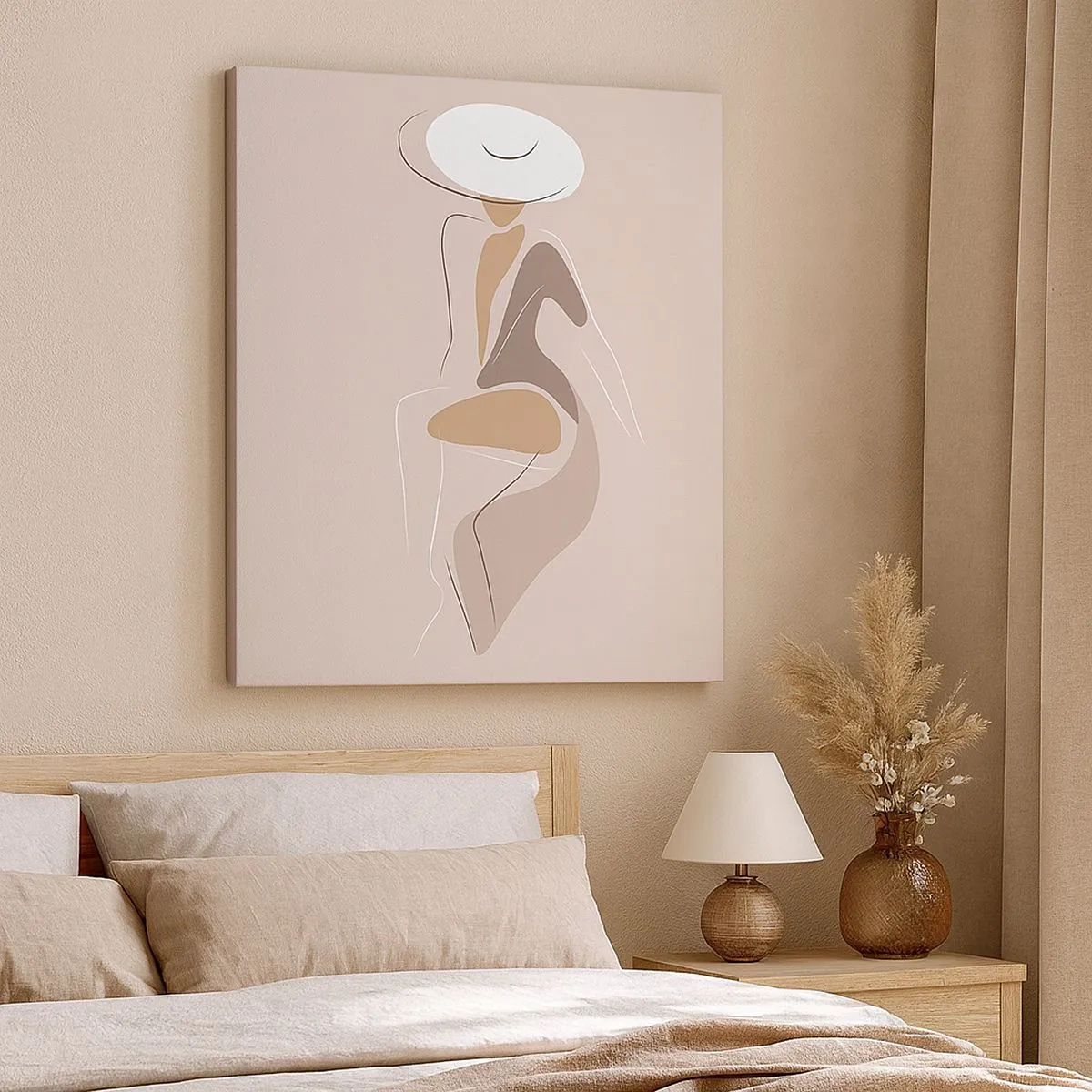 Schilderen op canvas - Een dame zijn - 30x30 cm