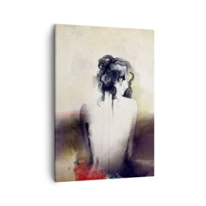 Schilderen op canvas - Vloeiende lijnen, ovale vormen - 50x70 cm