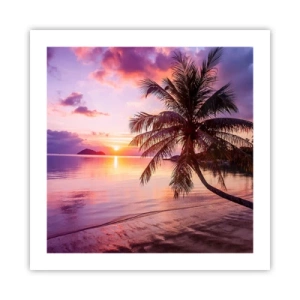 Poster - Geluk tot aan de horizon - 50x50 cm