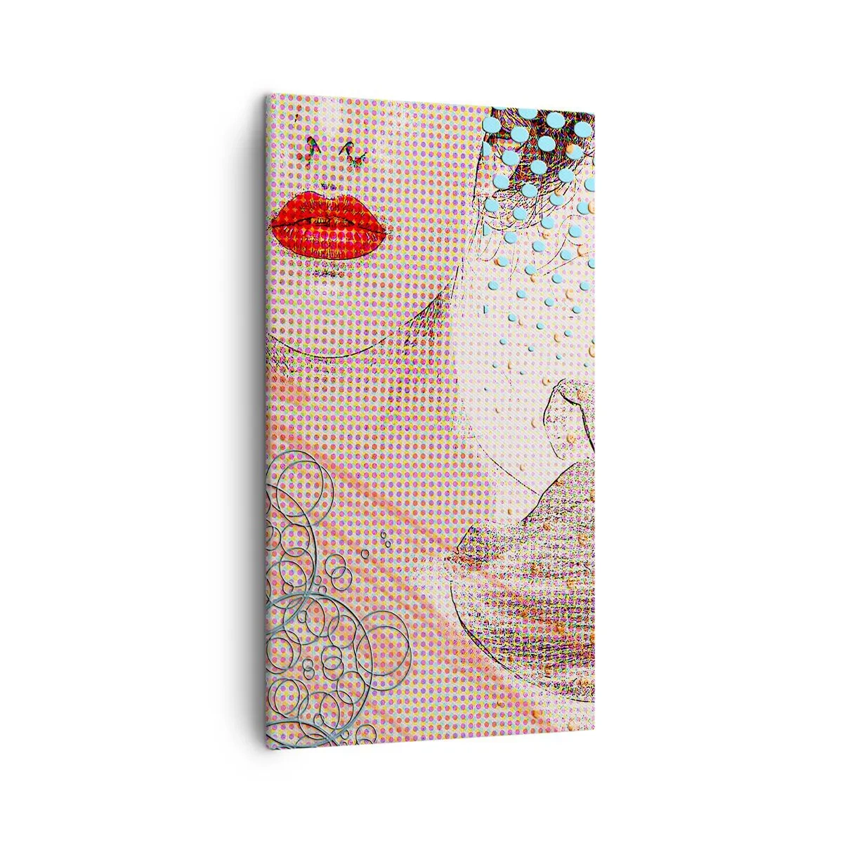 Schilderen op canvas - Stripboek heroïne - 45x80 cm