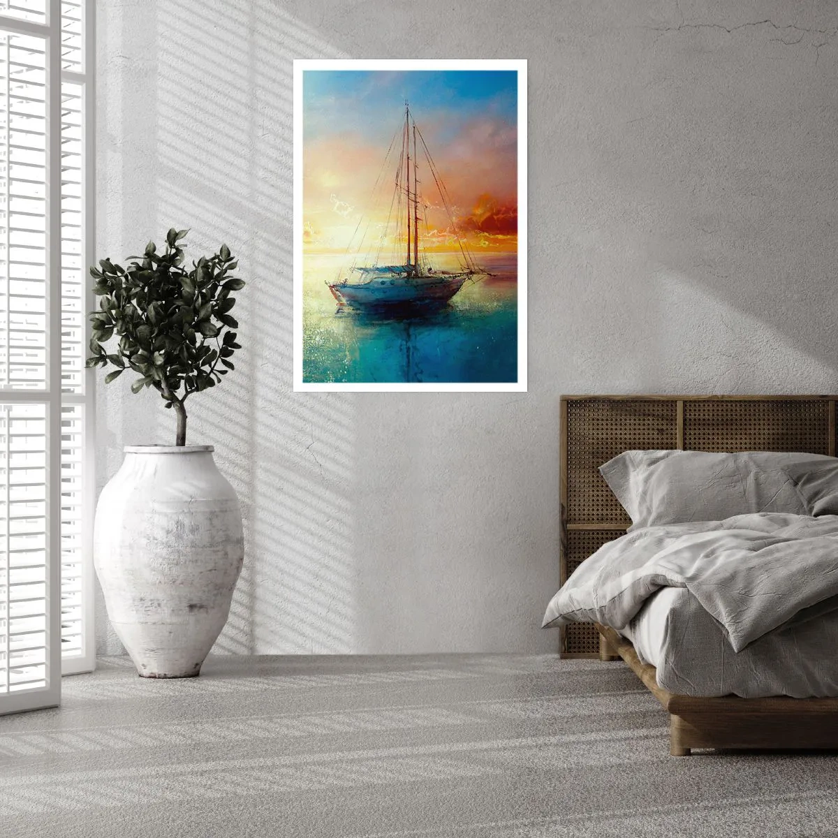Poster - In een gouden baai - 40x50 cm