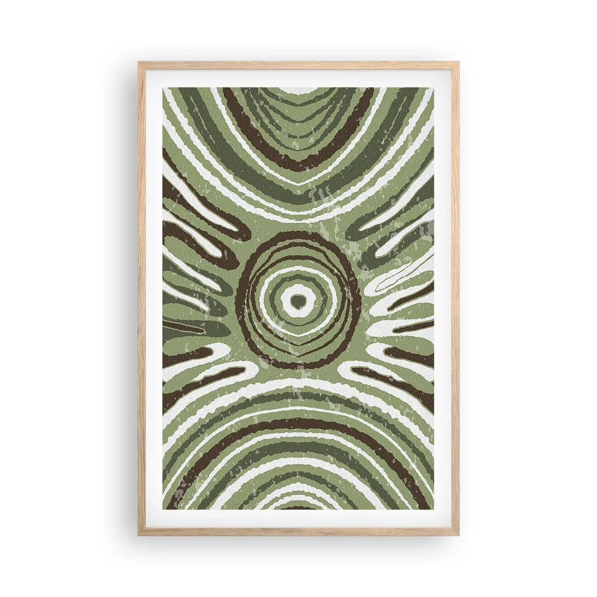 Een poster in een licht eiken lijst - Een explosie van emoties - 61x91 cm