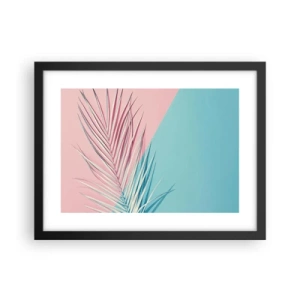 Poster in een zwarte lijst - Tropische impressie - 40x30 cm
