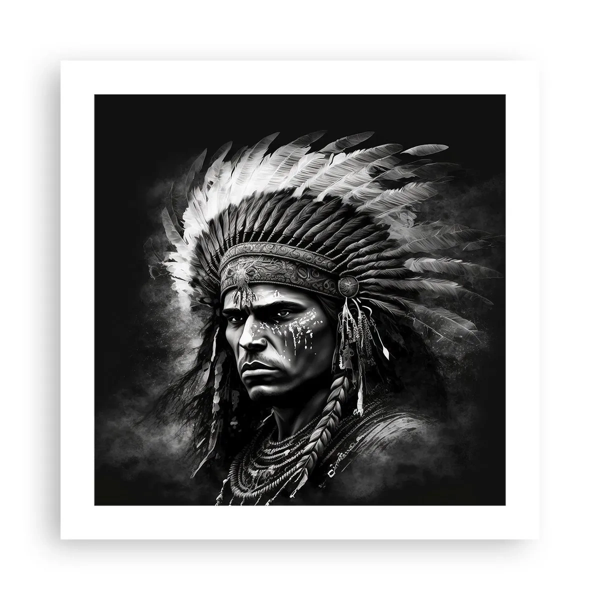 Poster - Een leider en strijder - 50x50 cm