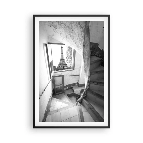 Poster in een zwarte lijst - Wat een uitzicht! - 61x91 cm