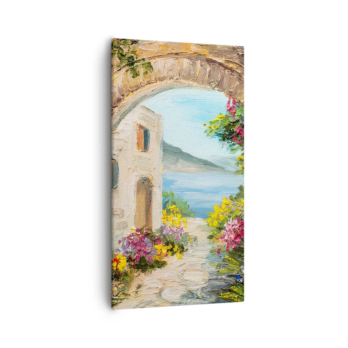 Schilderen op canvas - De charme van een kustprovincie - 55x100 cm