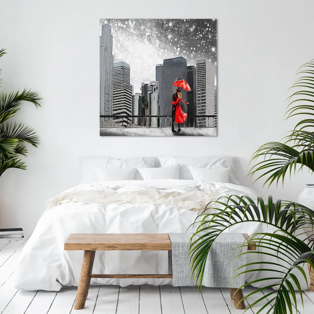 Schilderen op canvas - De mens is geen steen - 60x60 cm