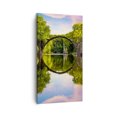 Schilderen op canvas - Op de kruising van twee werelden - 45x80 cm