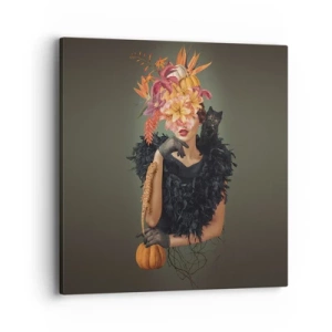 Schilderen op canvas - De spreuk van een heks - 40x40 cm