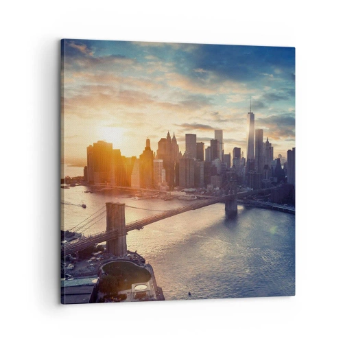 Schilderen op canvas - Westers cultuurmonument - 60x60 cm