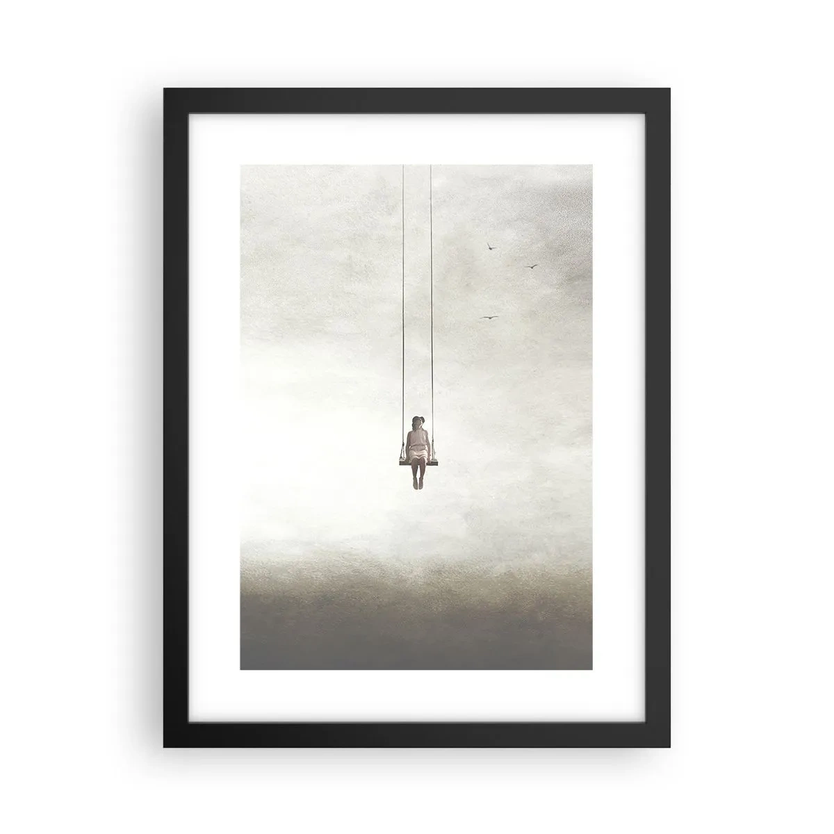 Poster in een zwarte lijst - Een kind in ons - 30x40 cm