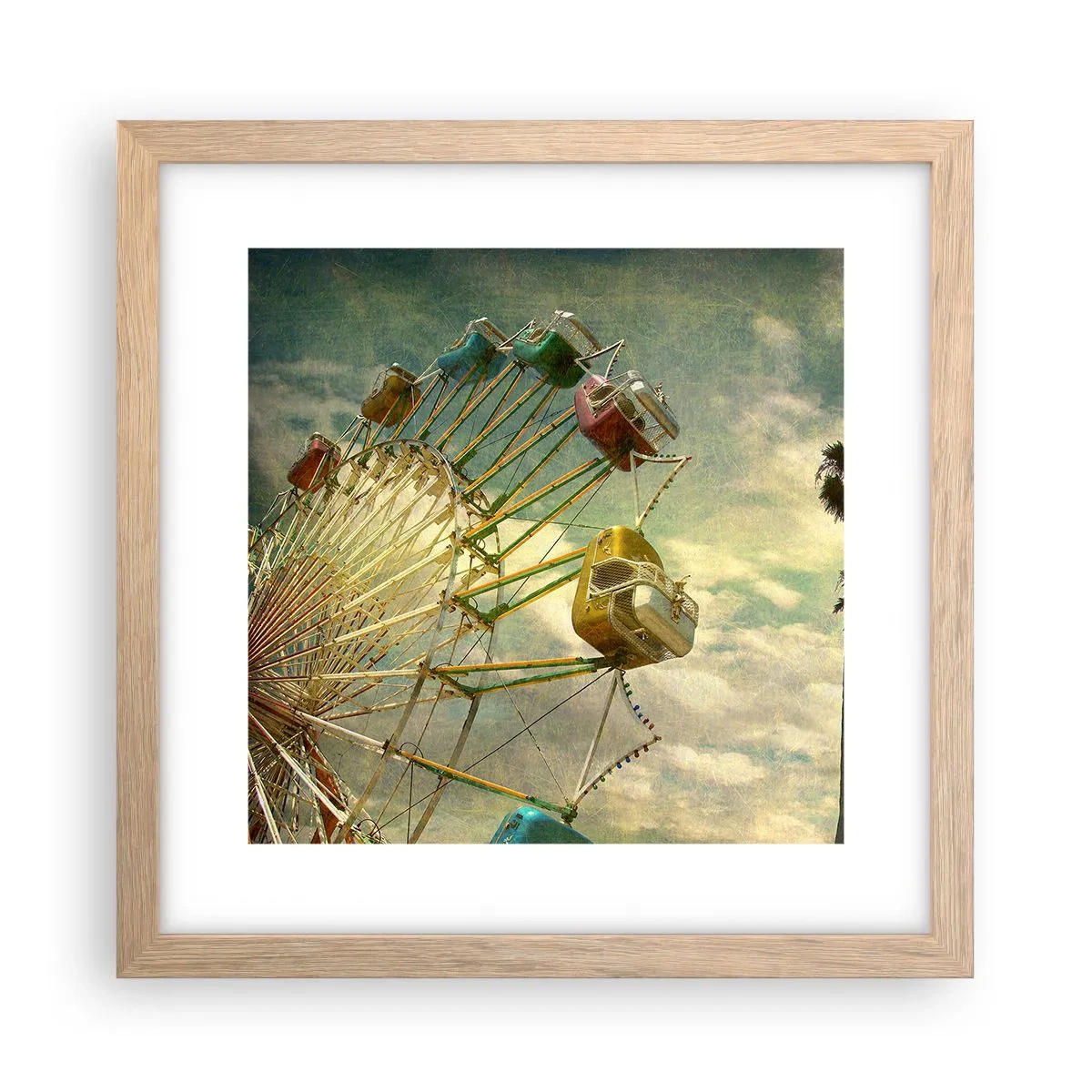 Een poster in een licht eiken lijst - Het zal zo zijn, het zal leuk zijn..., - 30x30 cm