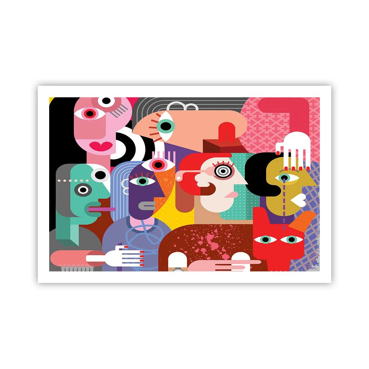 Poster - Wij zijn van de heer Picasso - 91x61 cm