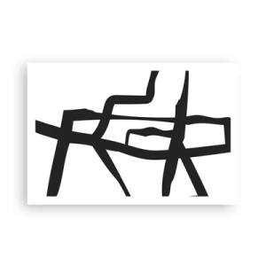 Poster - Zwart-wit ontwerp - 91x61 cm
