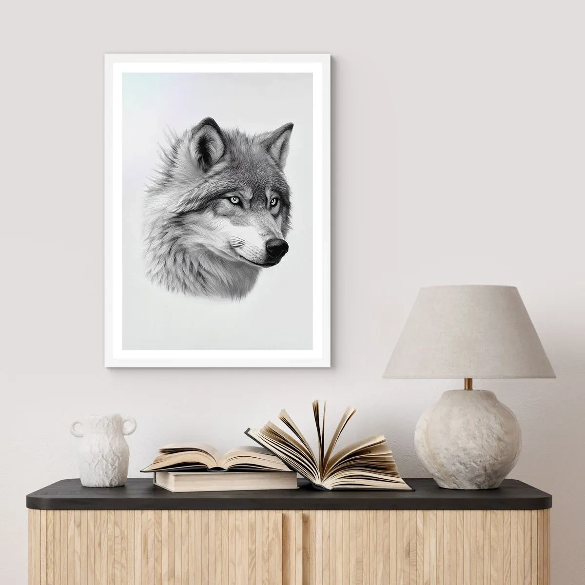 Poster in een witte lijst - Alfa – zonder twijfel - 61x91 cm