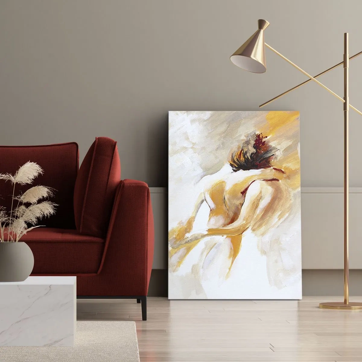 Schilderen op canvas - In de lucht van nabijheid - 50x70 cm