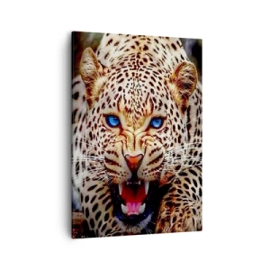 Schilderen op canvas - Boosheid schaadt de schoonheid niet - 50x70 cm