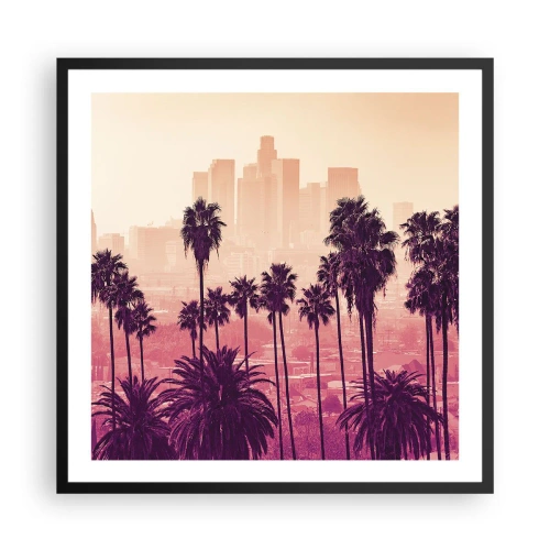Poster in een zwarte lijst - Californisch landschap - 60x60 cm