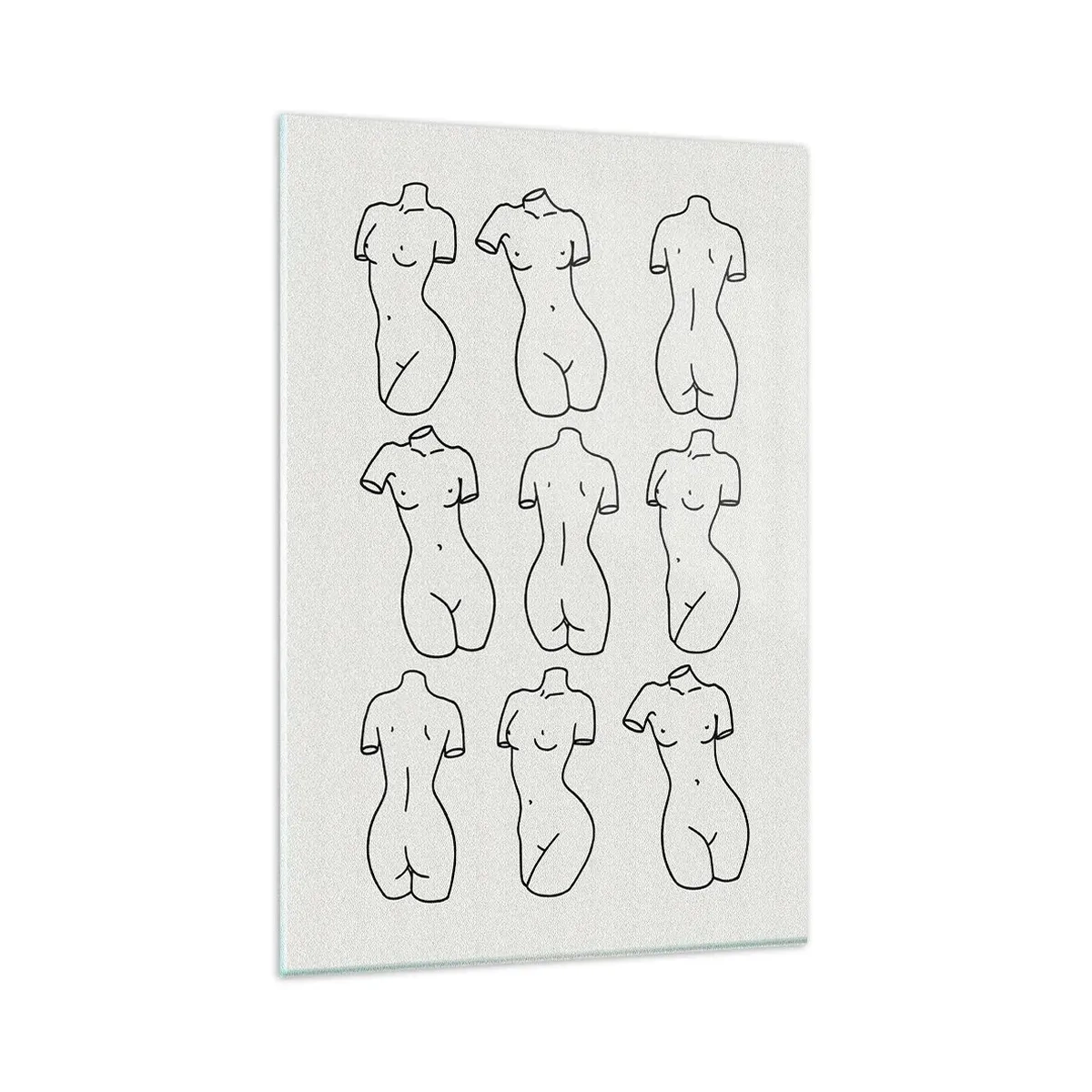 Schilderen op glas - Alleen Venus - 80x120 cm