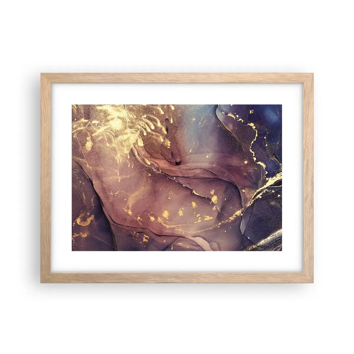 Een poster in een licht eiken lijst - Materie en geest - 40x30 cm