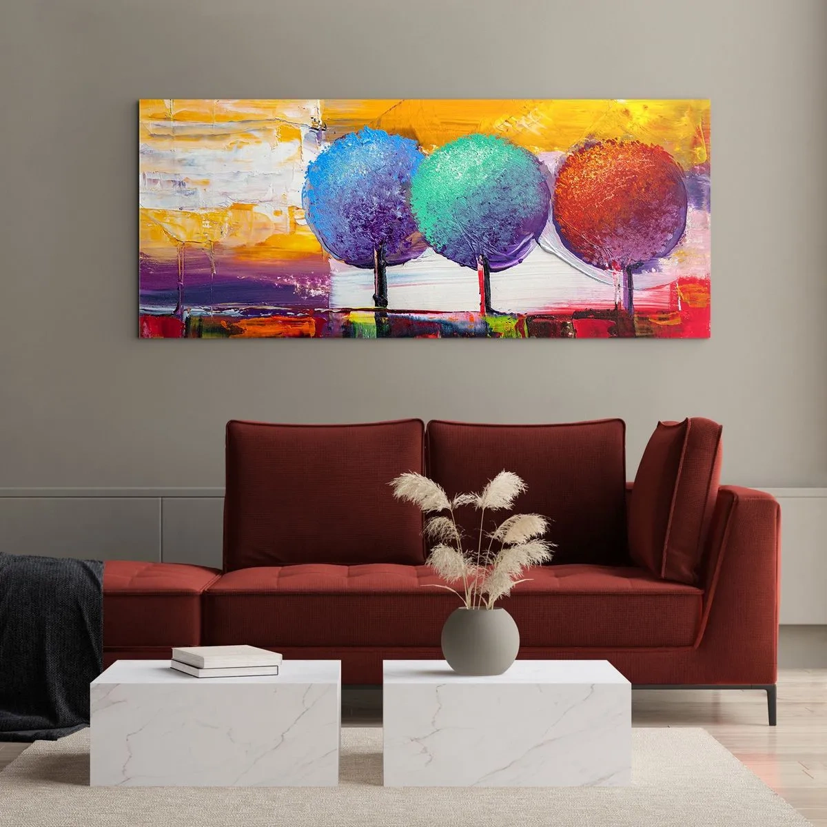 Schilderen op glas - Driemaal is scheepsrecht - 120x50 cm