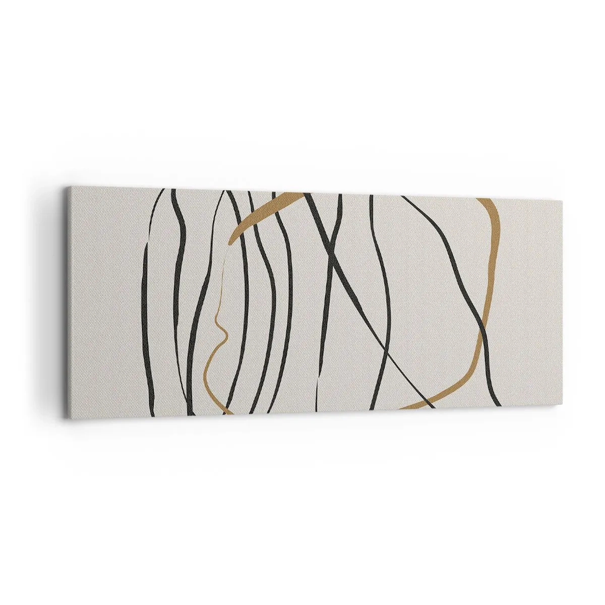 Schilderen op canvas - Compositie – loopdans - 120x50 cm