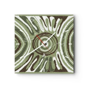 Wandklok - Klok - Een explosie van emoties - 40x40 cm