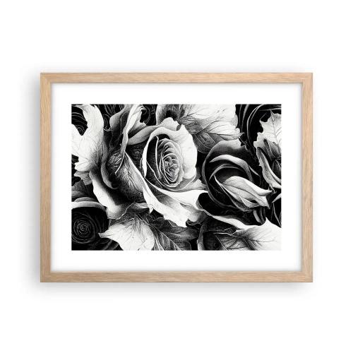 Een poster in een licht eiken lijst - Altijd een koningin - 40x30 cm