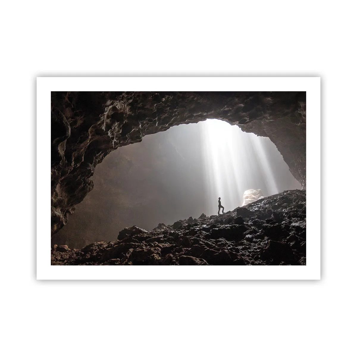 Poster - De lichtgevende grot - 70x50 cm