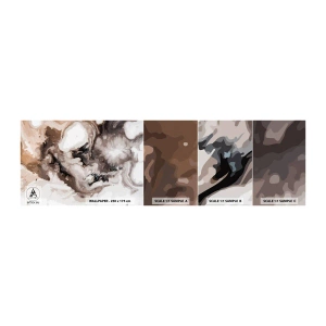 Fotobehang Staaltje Standard Eco - De geboorte van een sterrenstelsel - Abstractie, Deel, Modern patroon - 100x30 cm