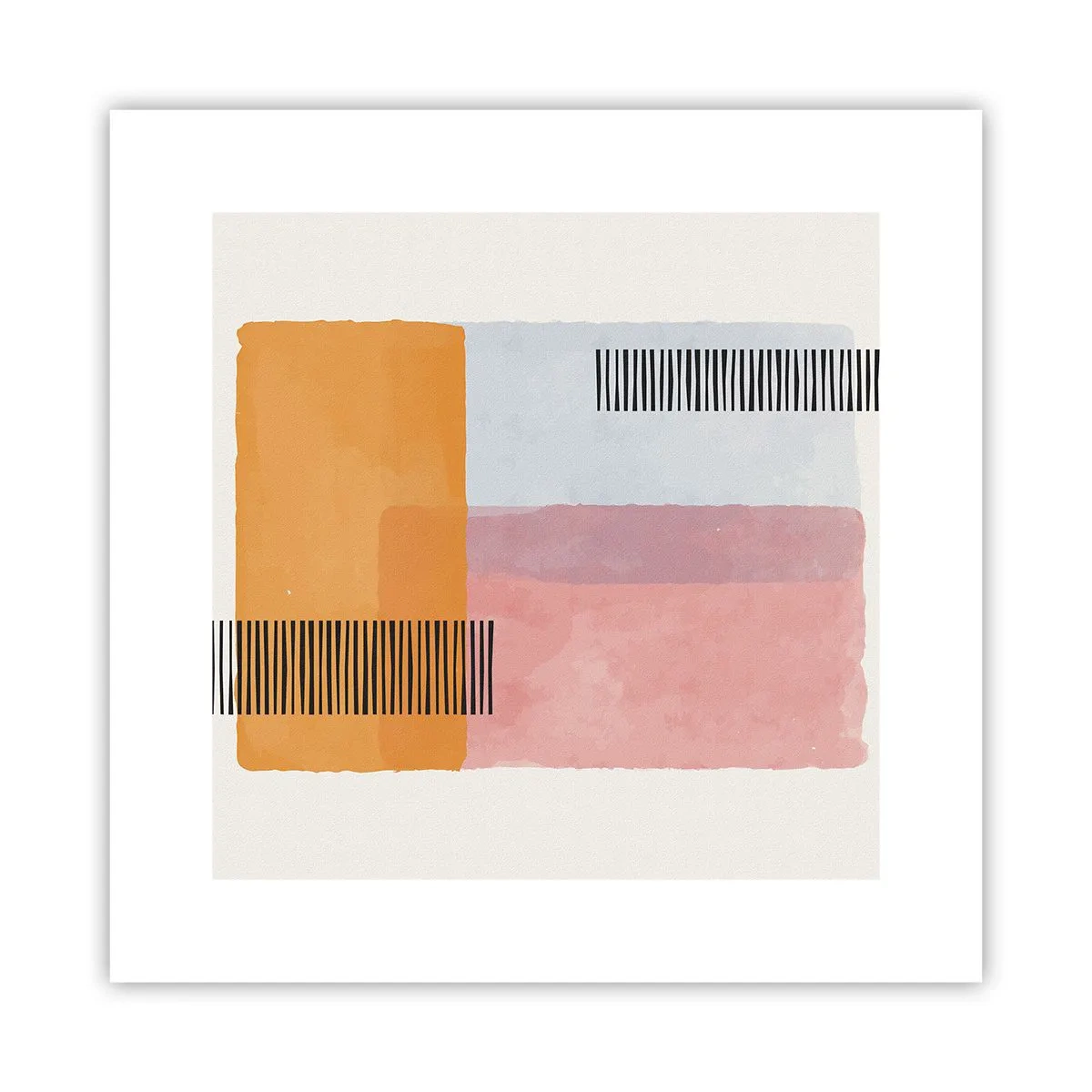 Poster - Van hoek tot hoek - 30x30 cm