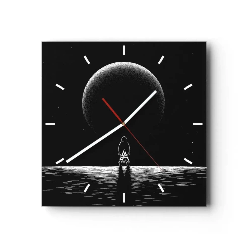 Wandklok - Klok - Oog in oog - 40x40 cm