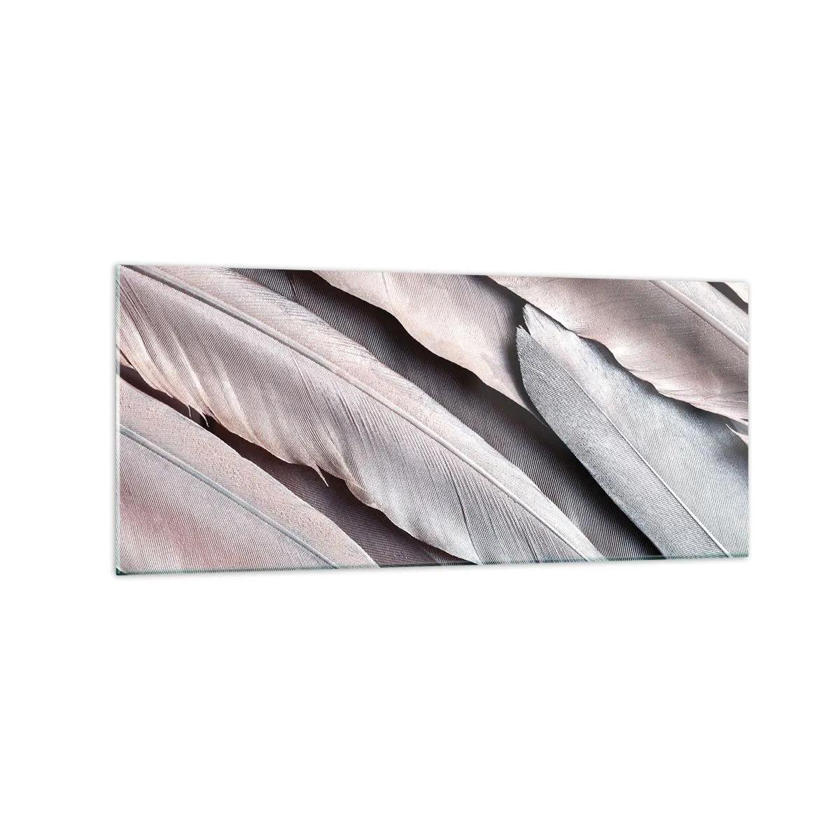 Schilderen op glas - In roze zilver - 120x50 cm