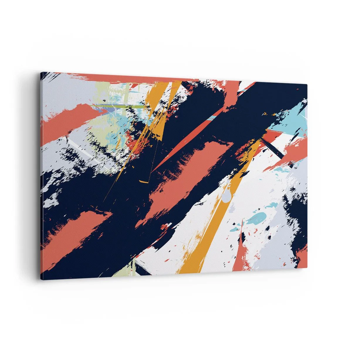 Schilderen op canvas - Dynamische compositie - 120x80 cm