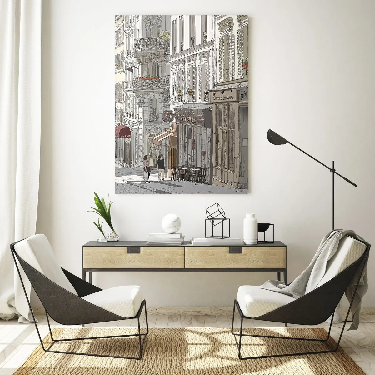 Schilderen op glas - Stadsvreugde - 50x70 cm