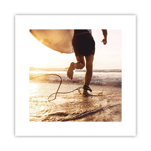 Poster - Om de golf te ontmoeten - 30x30 cm