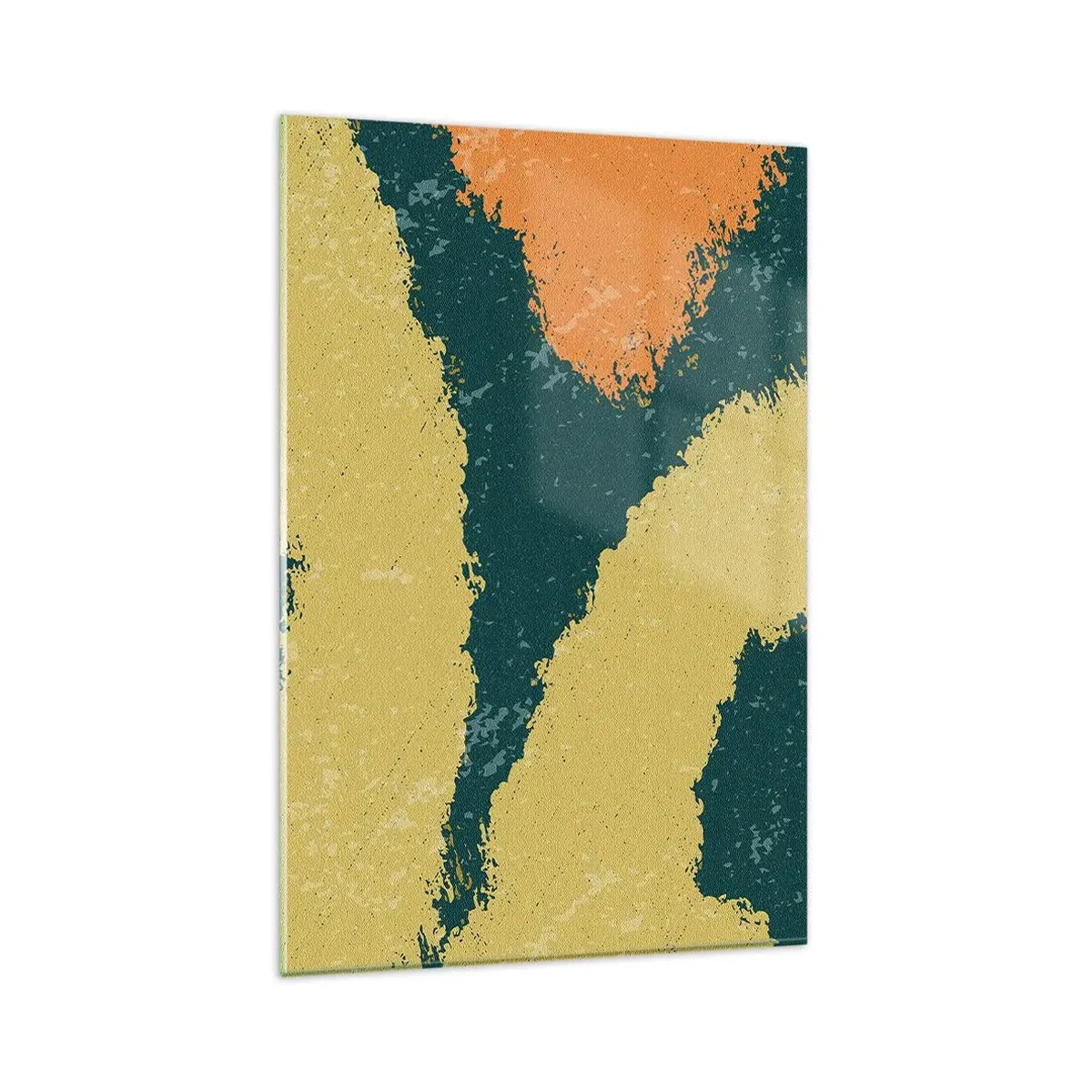 Schilderen op glas - Abstractie – langzame beweging - 80x120 cm