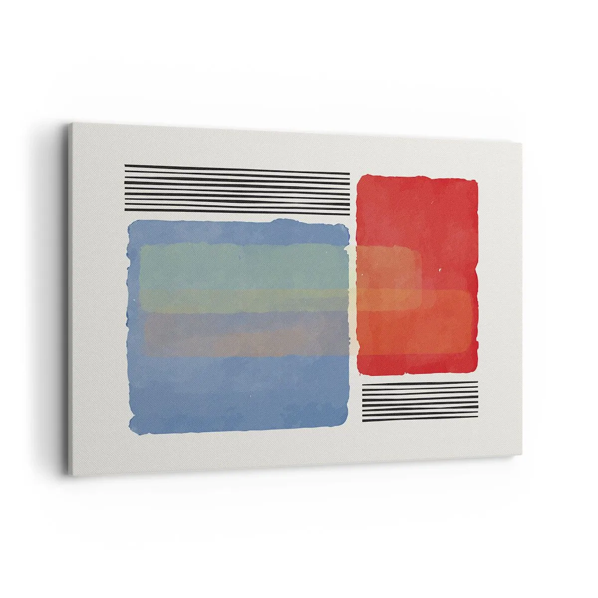 Schilderen op canvas - De geest en de letter van de geometrie - 100x70 cm