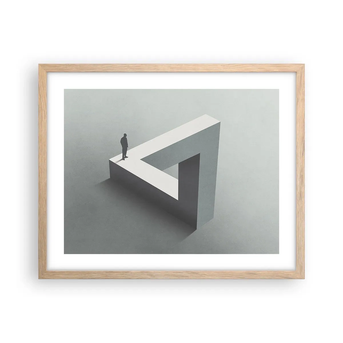 Een poster in een licht eiken lijst - Maar het is toch mogelijk - 50x40 cm