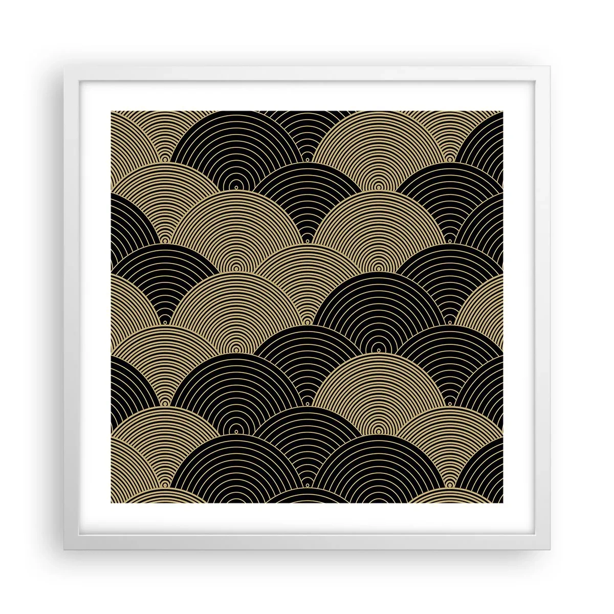 Poster in een witte lijst - Eenheid in veelheid - 50x50 cm