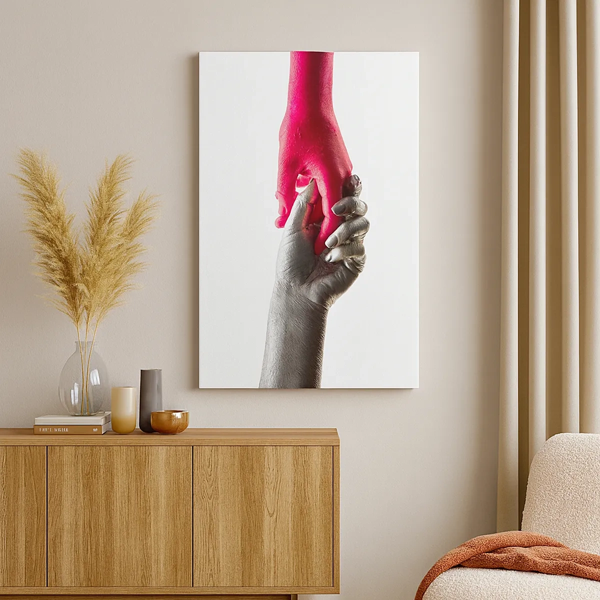 Schilderen op canvas - Samen, hoewel anders - 50x70 cm