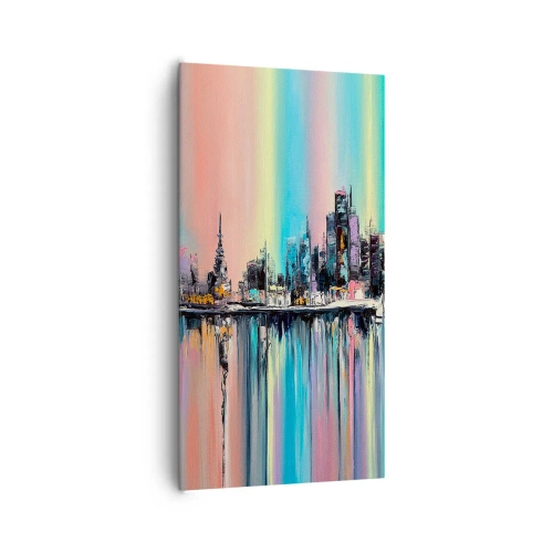 Schilderen op canvas - Om in het licht van de nacht te vallen - 65x120 cm