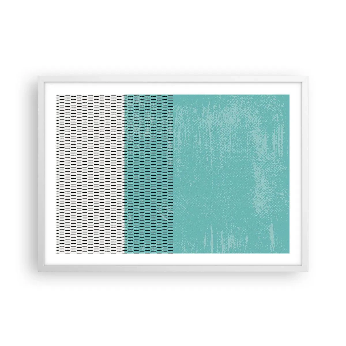 Poster in een witte lijst - Een uitgebalanceerde compositie - 70x50 cm